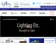 Tablet Screenshot of light-etc.com